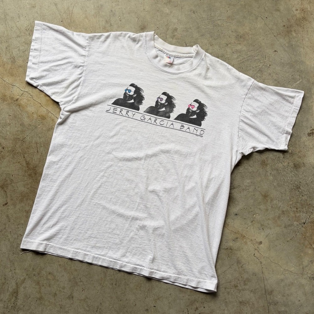 Vintage 1991 Jerry Garcia Band Grateful Dead 90s T-Shirt XL Single Stitch White